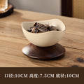 Flying saucer dessert cup (milk gold rim)