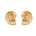 Wholesale conch earrings - european & american style, cross-border ocean jewelry, niche high-end autumn/winter retro metal threaded earrings for women