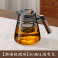 Glass teapot with filter tea water separation teacup kettle elegant cup large capacity flower teapot kung fu tea set