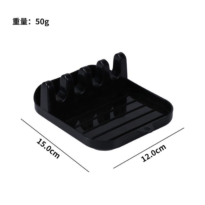 kitchen drain multi-purpose pot lid rack kitchen utensil storage rack ppbottom base for chopsticks shovel spoon rack for home wholesale
