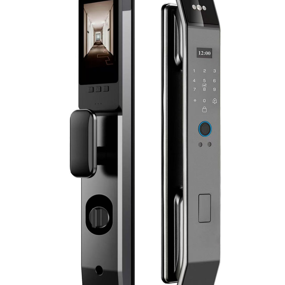 Smart fingerprint lock cross-border palmprint recognition cat eye smart lock anti-theft door remote management password lock manufacturer spot