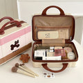 Mini luggage box pastoral style cosmetics storage travel satchel box portable storage box outing storage cosmetic bag