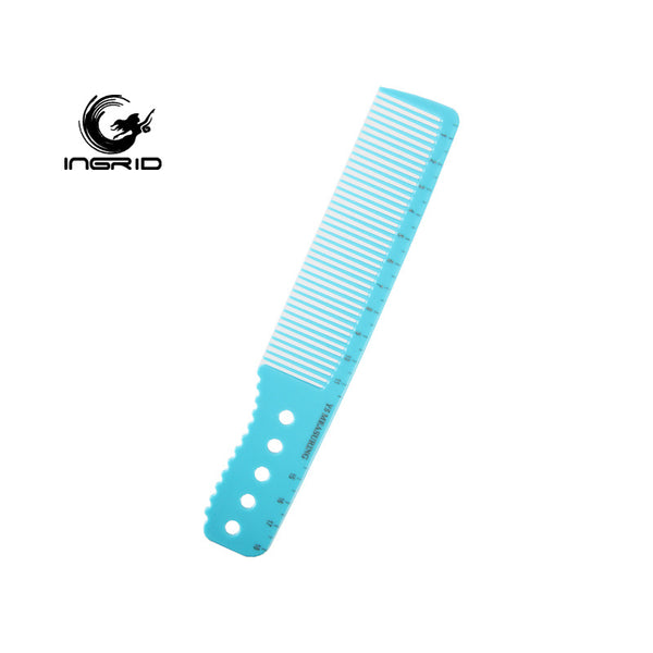 Ingrid Plastic Double Hair Comb Hair Salon Special Blue Bangs Partition Hair Comb Dense Tooth Haircut Tip Tail Comb