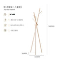 North american beech solid wood coat rack, freestanding garment rack, home clothes rack, vertical clothes room simple coat rack