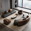 Office hotel lobby reception office special-shaped sofa coffee table combination rest reception room beauty salon curved sofa