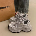 Fleece-linedplatform shoesthick soledad shoes women's 2025fall and winternew arrivalpetitesheight increasing shoeseasiest for matchcasualsneakers
