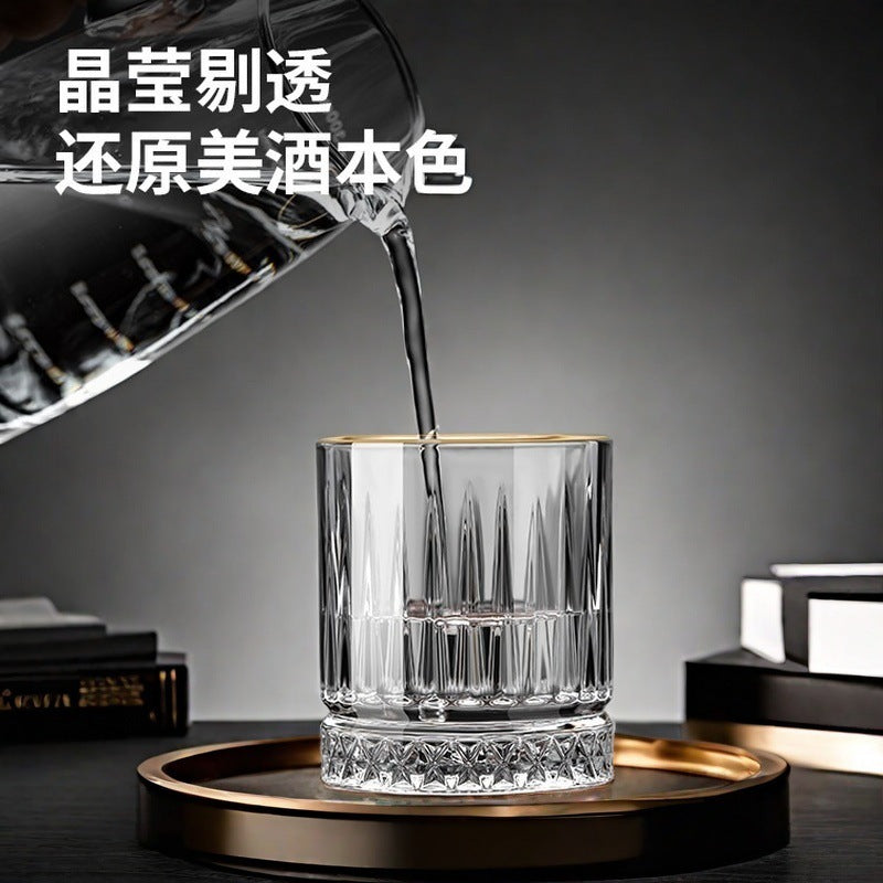 0.1kg white wine glass for homesuitlight luxury high-end gold painting 0.1kg cups one sip cup small foreign wine beer liquor cup