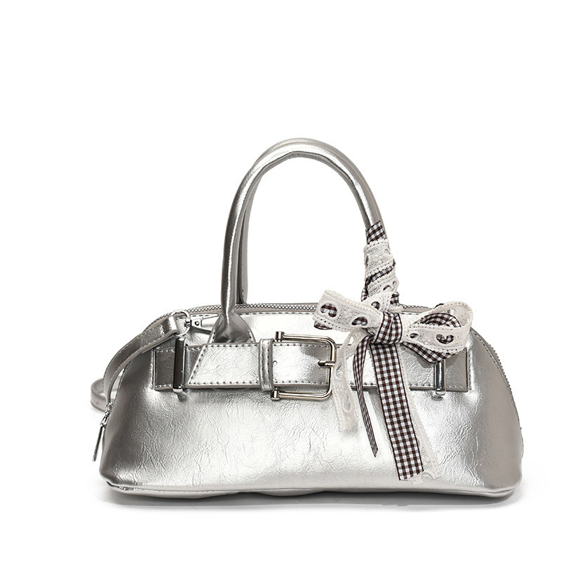 Dopamine girl hand shell bag 2025 spring and summer new Korean version shoulder bag fashion niche casual shoulder bag