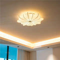 French retro bedroom ceiling light cream vintage dining room lamp italian designer living room bedroom silk ceiling light