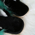 amazon baotou furry slippers for women fall and winterflats indoor and outdoor heattech slippers long wool cotton slippers for women