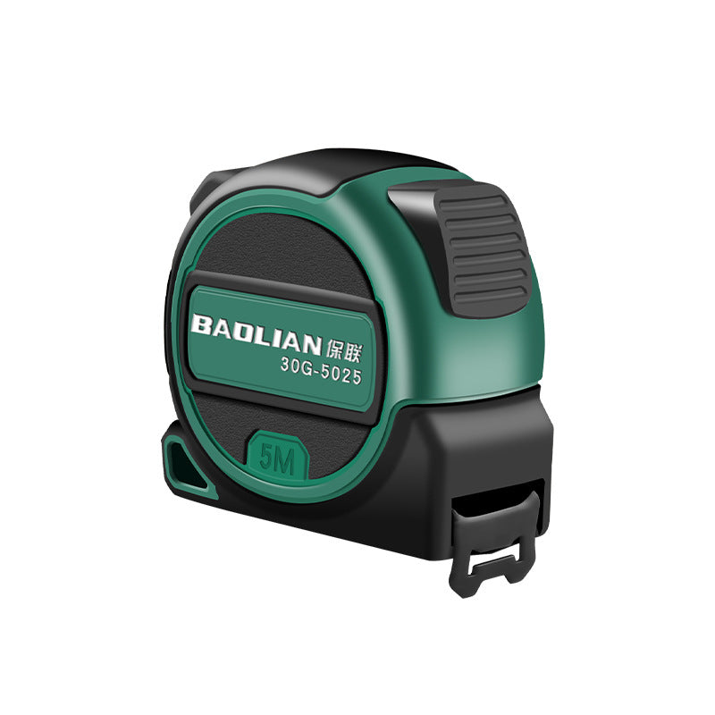 Baolian tape measure glued household measuring tool self-locking thickened and hard wear-resistant steel tape measure anti-cutting hand ruler box ruler