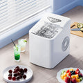 Mini ice maker for home/dorm use, 1.5l capacity, 6-8 minute ice production, cross-border customization, fully automatic, new smart model