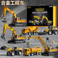 Excavator alloy construction vehicle set model - toy bulldozer for boys & kids - birthday gift - cross-border e-commerce