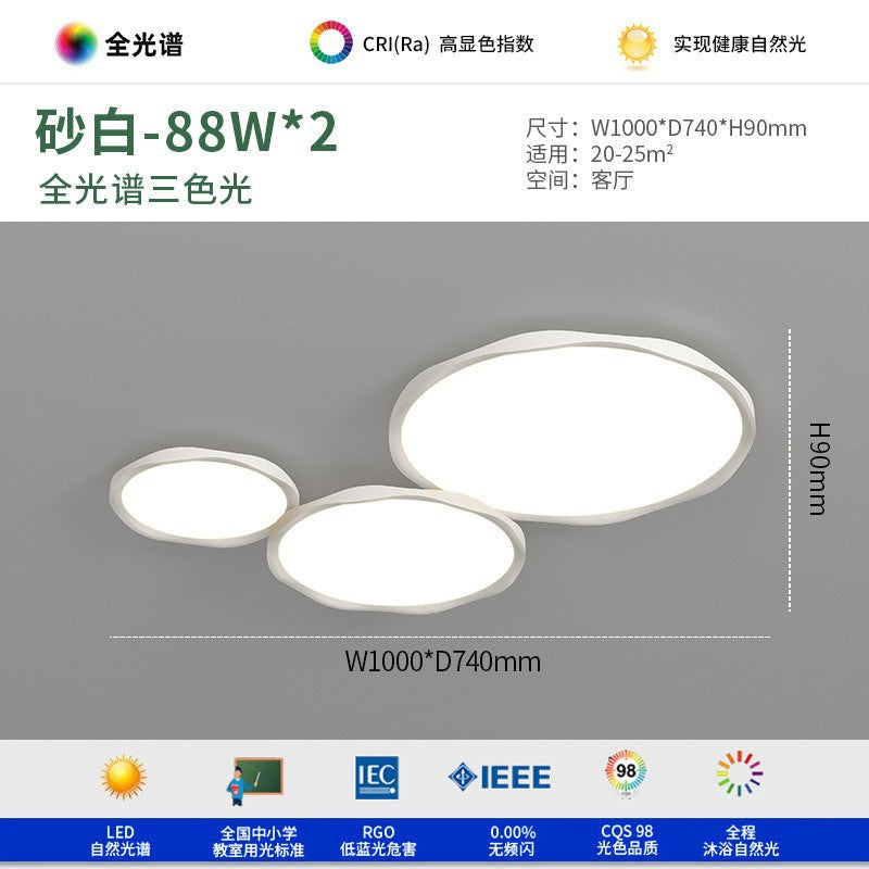 Full Spectrum Minimalist Living Room Light Modern Simple Atmosphere Bedroom Ceiling Light Bauhinia Eye Protection Main Light Zhongshan Lighting