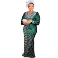 African cross-border supply  new arrival hot diamond v neck silm fishtail long skirt dress evening hot diamond rhinestone performance