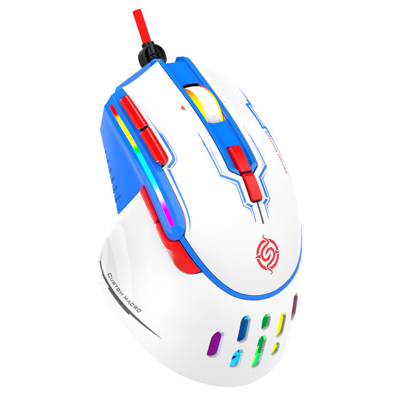 Viper q15 wired mechanical mouse - macro programmable, rgb lighting, pc laptop gaming mouse for esports and cf