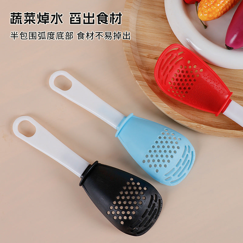 grinding cooking spoon, mashing and draining spoon, cooking spatula, grinding ginger and garlic spoon, egg mixer, potato masher