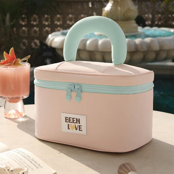 Beilian's new portable cosmetic bag is on a business trip, high-value travel storage bag, large-capacity portable cosmetic toilet bag.