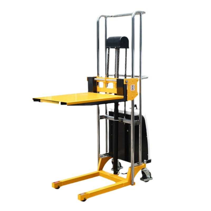 Spot 400kg electric forklift 1.5m semi-automatic feeding lift car light hydraulic stack lift car luggage cart