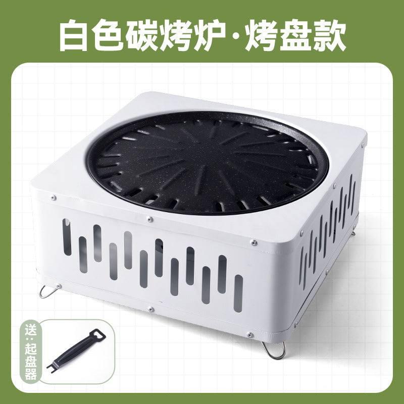 Multifunctional fire pit for tea brewing, camping, and indoor/outdoor use - portable charcoal grill for home, patio, and backyard bbq