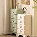 Japanese retro abs complete three-drawer chest bedroom bedside table sofa side cabinet ins style storage pull handle drawer