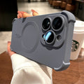 Suitable for iphone17pro mobile phone case liquid air bag four-corner magnetic suction apple 14 lens film all-inclusive protective cover
