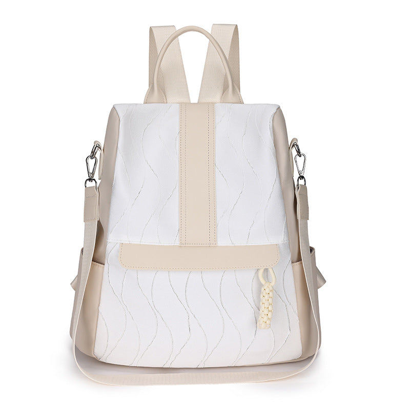 Spring and summer fashion trends Internet celebrities shake fast with the same real shot practical double shoulder shoulder backpack women's bag factory direct sales