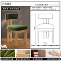 Raw wood frame + green velvet cushion fas grade rubber wood