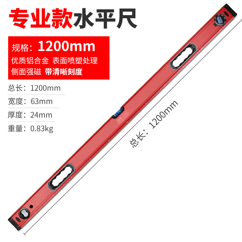 High-precision mini magnetic level for diy & home improvement - solid aluminum alloy, drop-resistant, with small bubble