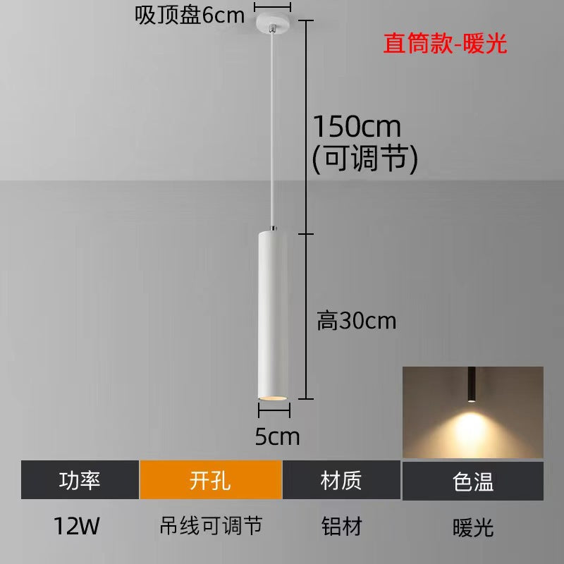 Window straight-leg bedside reading small chandelier casual bar hotel cafe hanging wire lamp normcore style hotel b&b