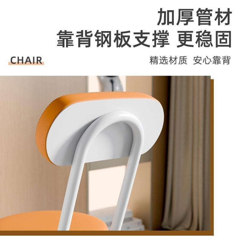 Folding chair - portable dining chair for home, dorm room, balcony, and leisure - space-saving, simple folding back chair