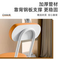 Folding chair - portable dining chair for home, dorm room, balcony, and leisure - space-saving, simple folding back chair