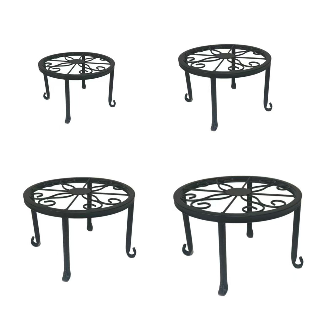 balcony flower pot rack living room floor-standing decorative flower rack storage rack simple single-layer iron indoor flower rack