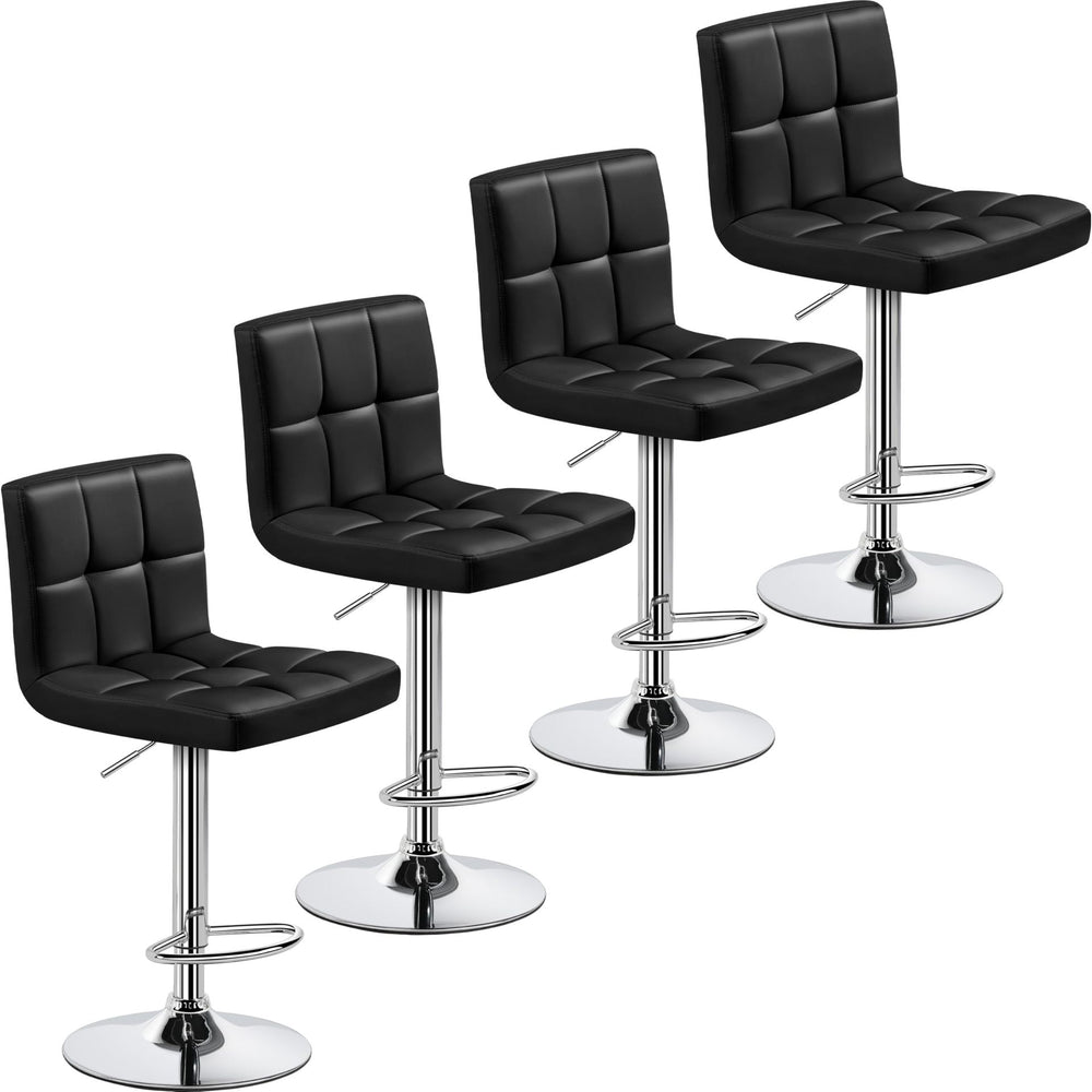 bar stool, scandinavian-style leisure high stool, adjustable height and low/medium backrest, bar chair, front desk reception high stool