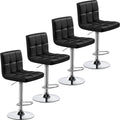bar stool, scandinavian-style leisure high stool, adjustable height and low/medium backrest, bar chair, front desk reception high stool