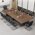 Saint-li conference table - long table for medium to large conference rooms - modern minimalist panel design - 6/8/12 person conference table and chairs