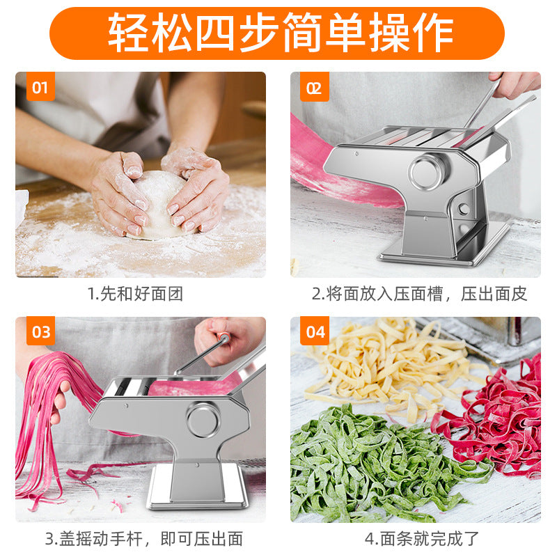 Noodle machine for homesmall stainless steel manual noodle machine commercial multifunctional dumpling wrapper machine noodle rolling tool