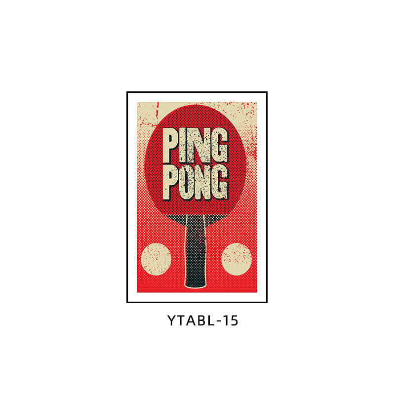 Bing Ball Room Decorative Painting Simple Sports Room Promotional Poster Wall Painting Gym Sports Inspirational Mural