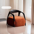 Nordic single sofa chair modern living room tech fabric leisure chair designer chair balcony japanese style solid wood sofa