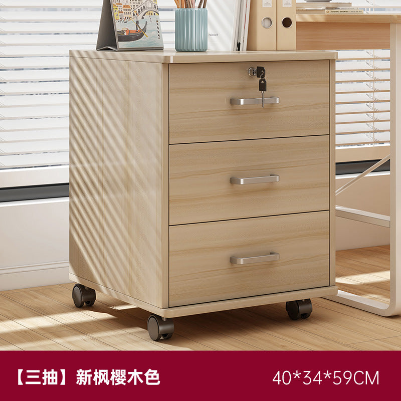 Filing cabinet office cabinet under the file table storage cabinet with lock storage cabinet office wooden drawer cabinet movable low cabinet