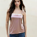 sense of design lace edge suspender tops female summernew arrival light pink thin strap silm inner wear hot girl chest wrap
