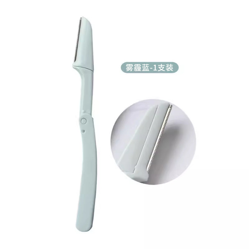 Ready-to-ship set of three folding eyebrow razors - safe & beginner-friendly eyebrow shaping kit for women, anti-scratch eyebrow blade set