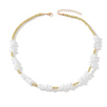 Irregular imitation pearl necklace wholesale european and american cross-border jewelry retro accessible luxury high-end stacked clavicle chain jewelry