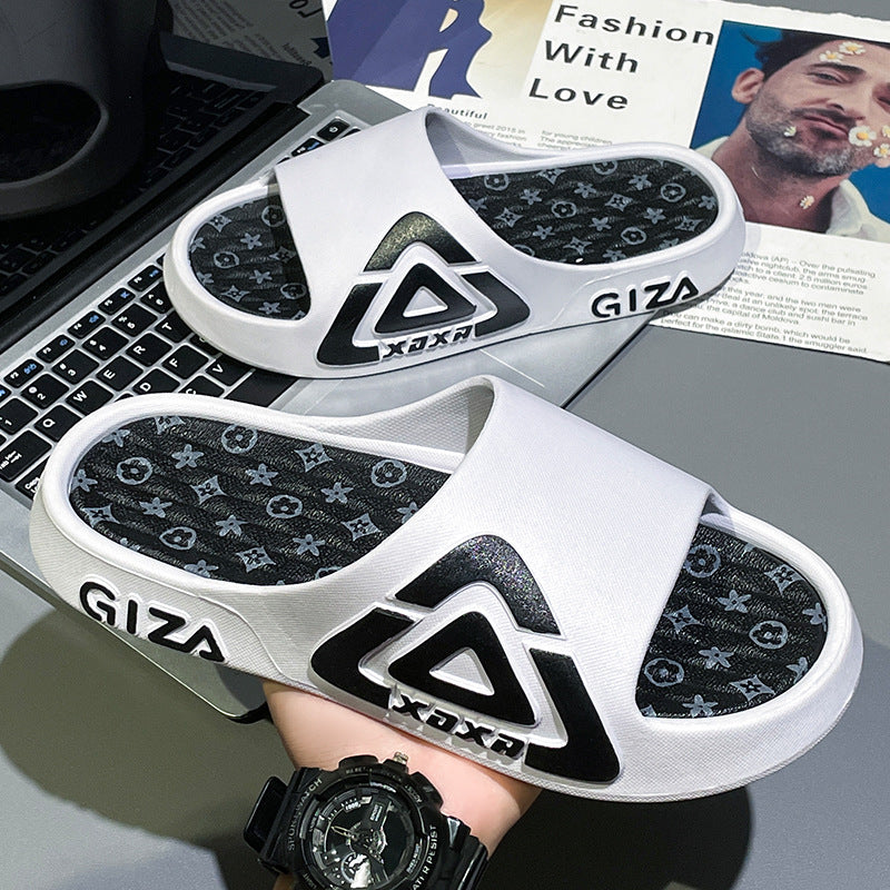 Men's slippers - summer indoor home anti-slip outdoor trendy fashion teenager outdoor sandals - new arrivals