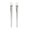 Adjustable facial mask brush, makeup brush, transparent rod, hollow rod, white brush, beauty length 165mm, concealer handy gadget