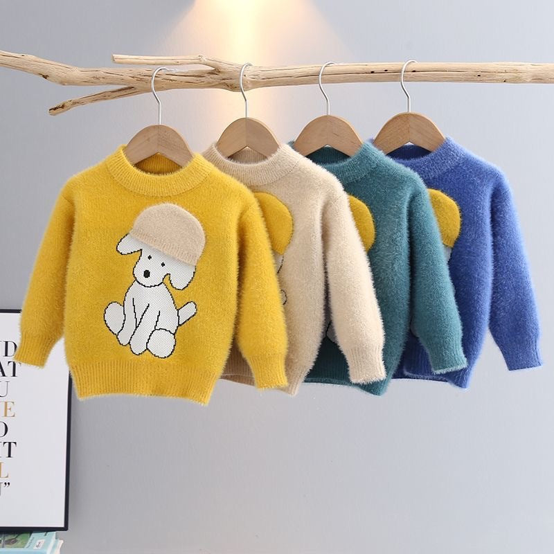 kids' sweater: new autumn/winter knit base layer, boys' sweater, girls' pullover knit top - wholesale supply