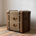 American retro storage cabinet bedroom box foyer entrance cabinet rattan large capacity storage house decoration cabinet furniture