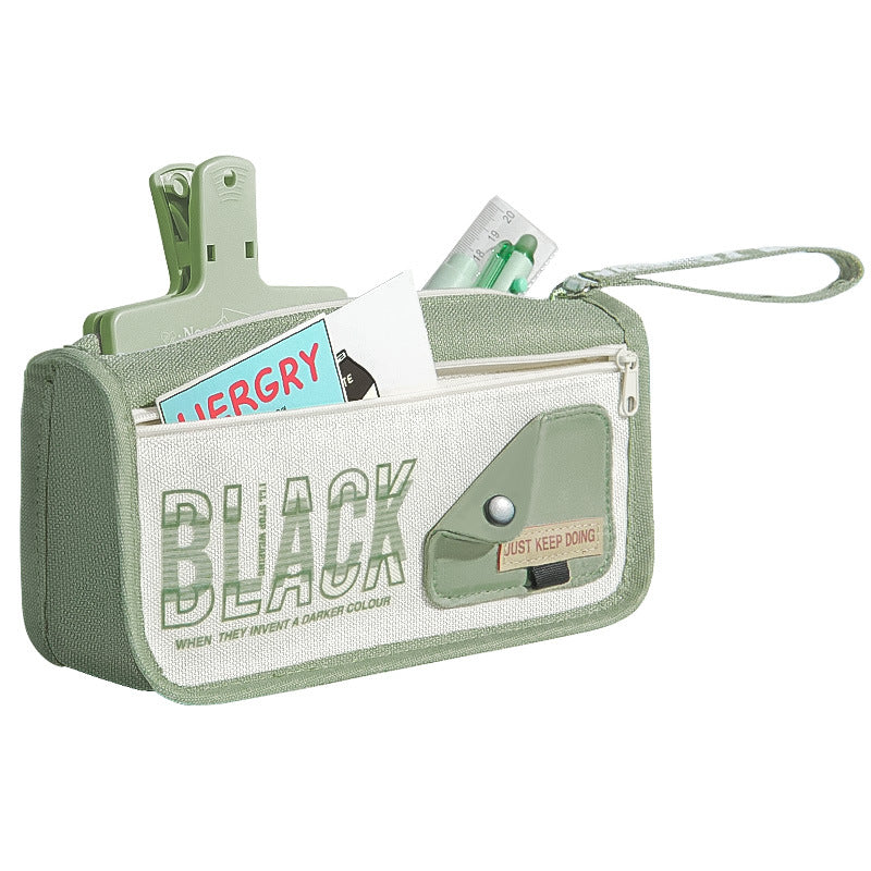 Large-capacity boy pencil case High value primary school students Multifunctional pencil Stationery bag Design sense Niche portable pencil case