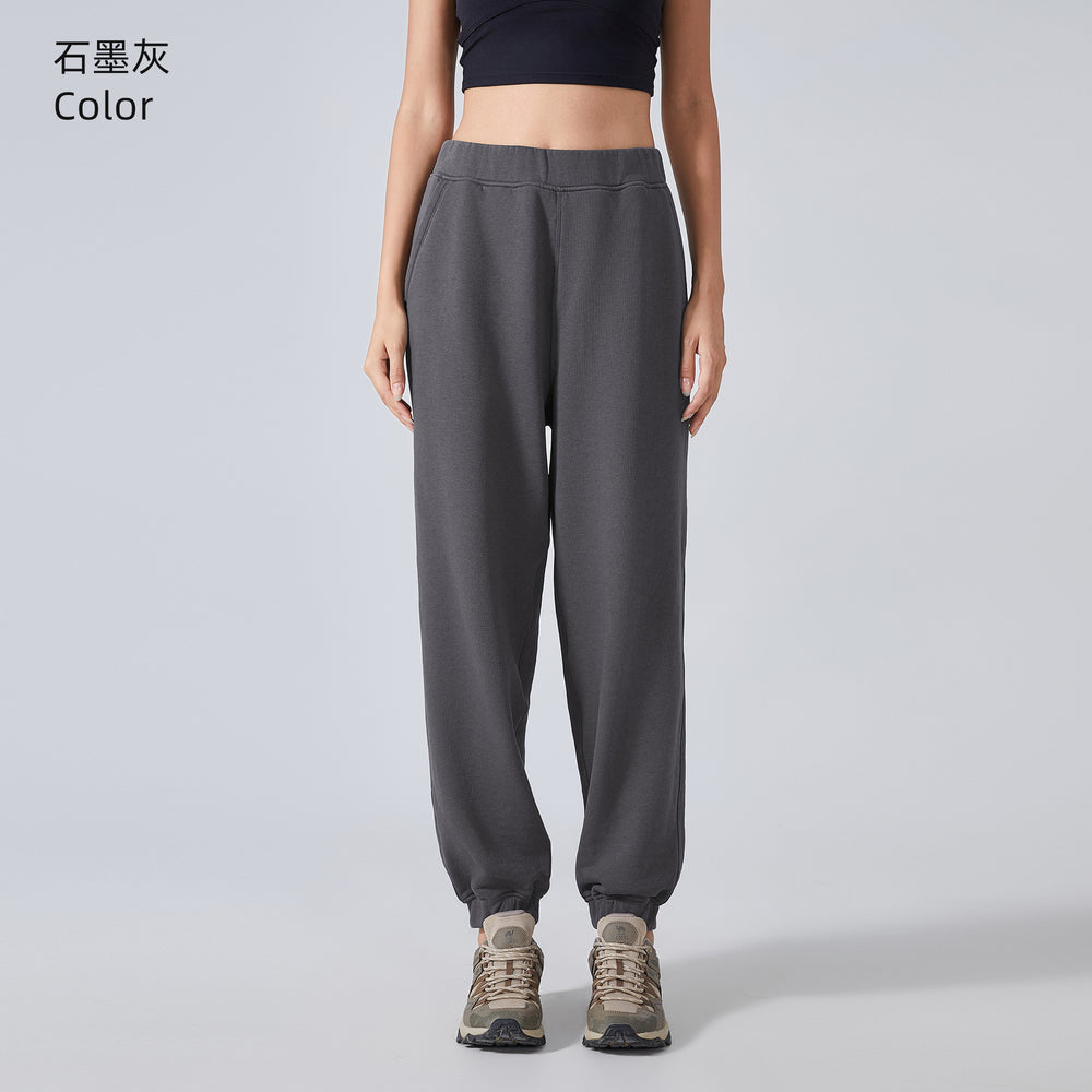 Fall and winter style elastic waist jogger pants women's high waistslimming lookcasual sweatpants fitness yoga pants daw136