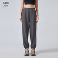Fall and winter style elastic waist jogger pants women's high waistslimming lookcasual sweatpants fitness yoga pants daw136